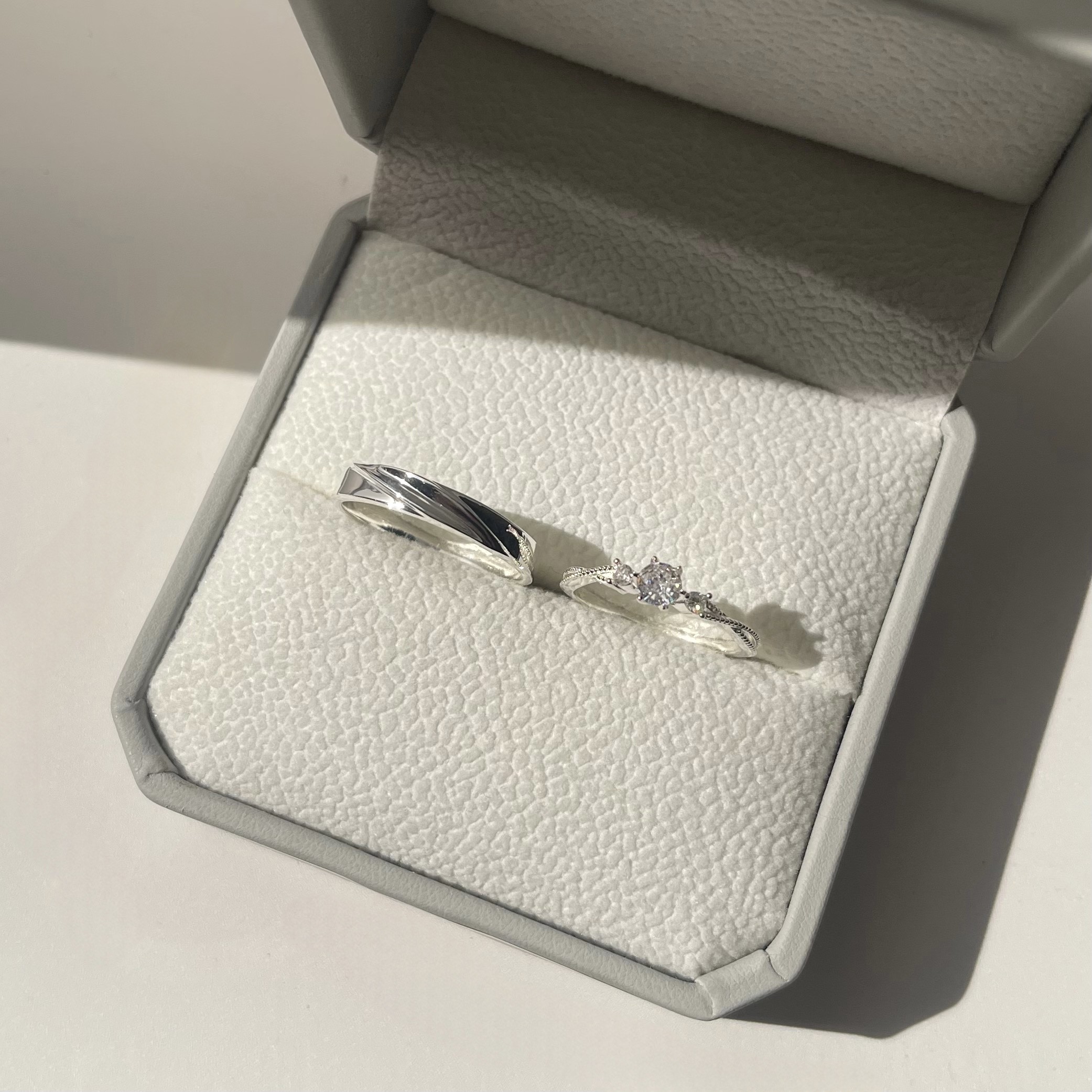 Trang sức Nhẫn Đôi (ND) Bạc 925 mã ND027 - DNJ Silver