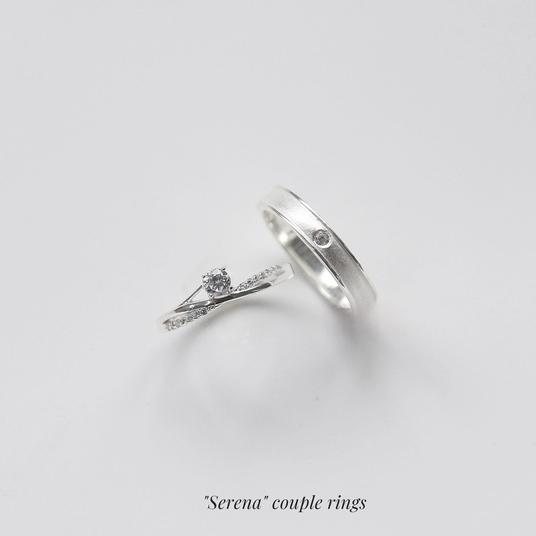 Trang sức Nhẫn Đôi (ND) Bạc 925 mã ND055 - DNJ Silver