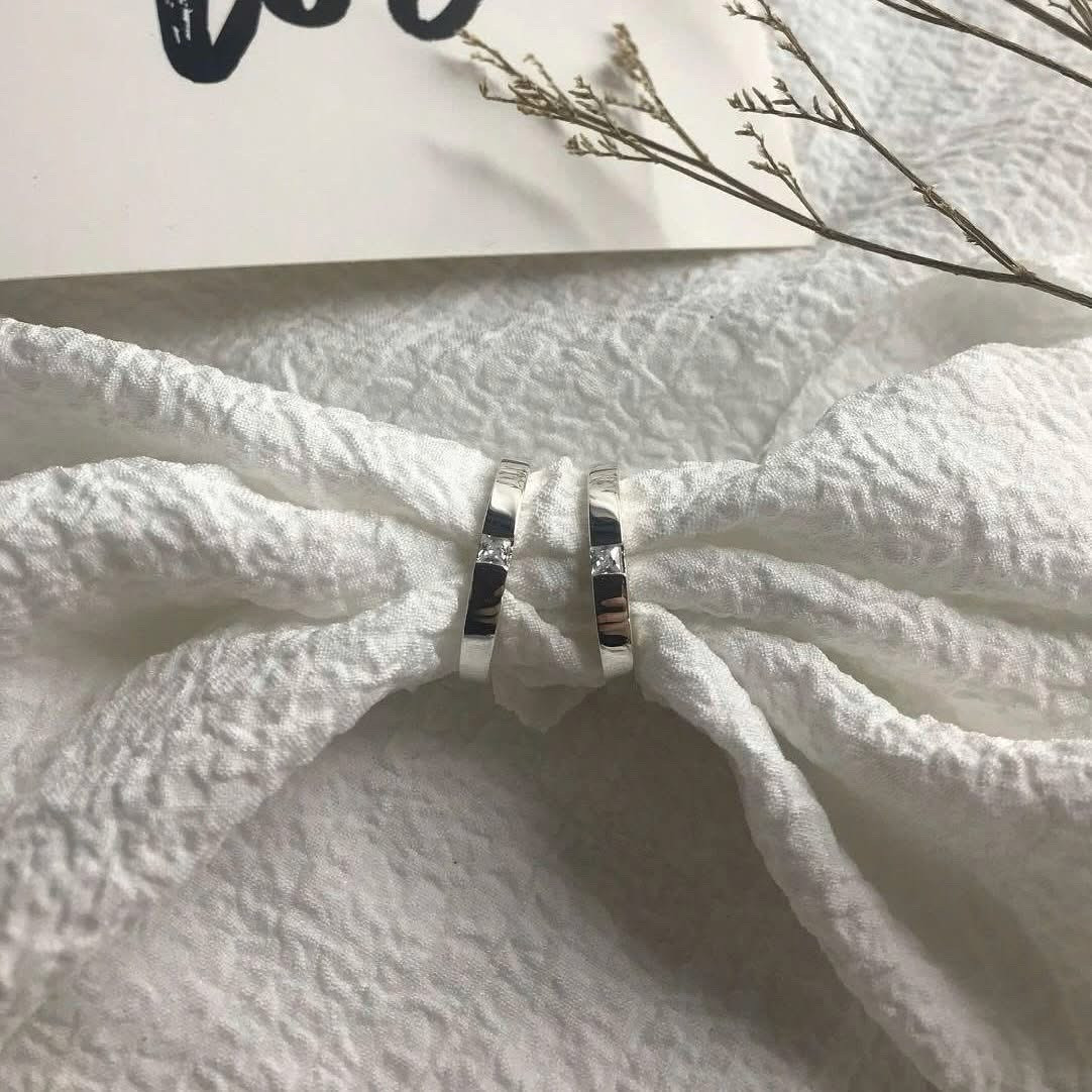 Trang sức Nhẫn Đôi (ND) Bạc 925 mã ND042 - DNJ Silver