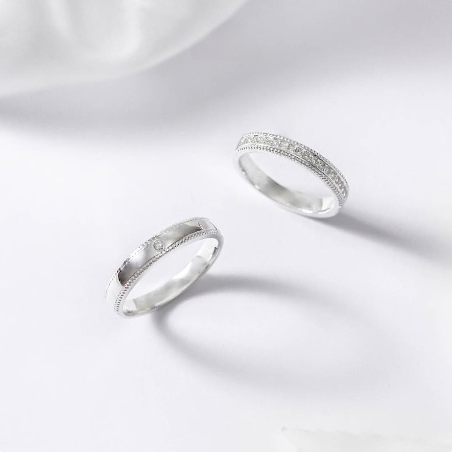 Trang sức Nhẫn Đôi (ND) Bạc 925 mã ND005 - DNJ Silver