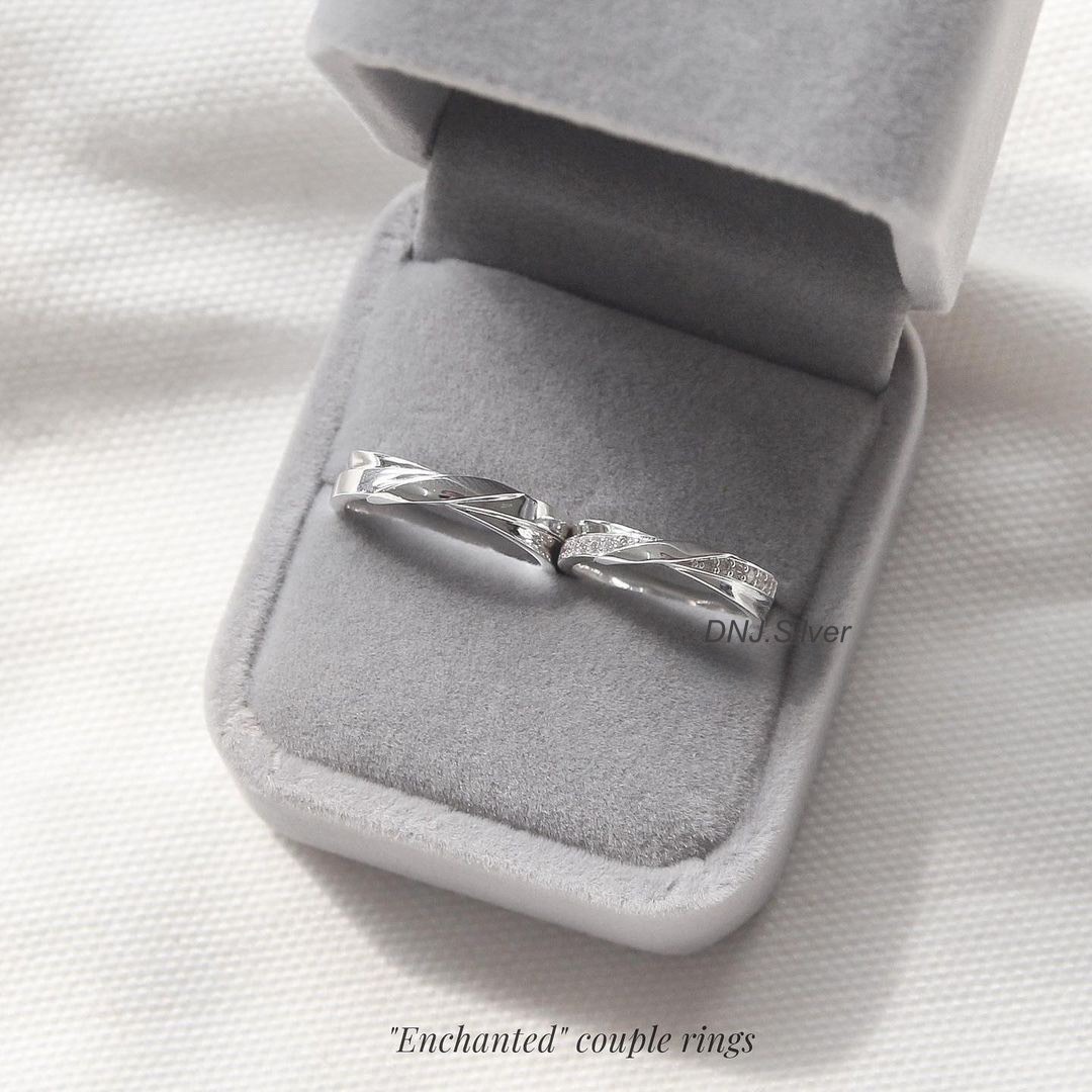 Trang sức Nhẫn Đôi (ND) Bạc 925 mã ND012 - DNJ Silver