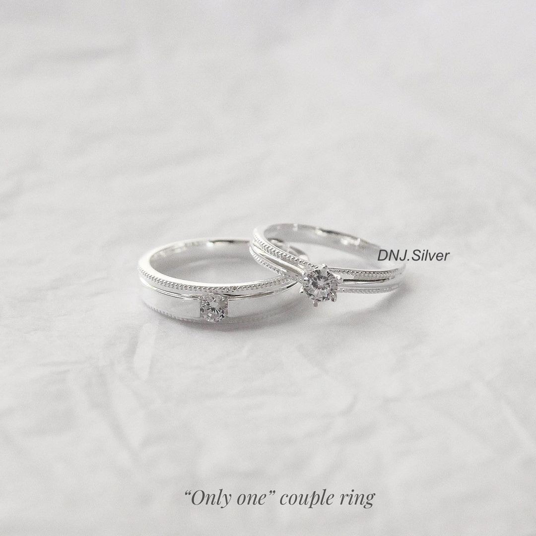 Trang sức Nhẫn Đôi (ND) Bạc 925 mã ND013 - DNJ Silver