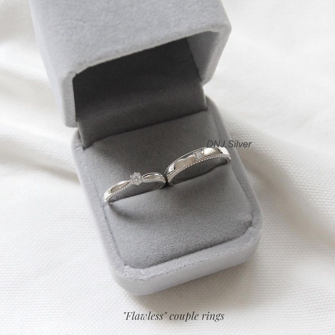 Trang sức Nhẫn Đôi (ND) Bạc 925 mã ND016 - DNJ Silver