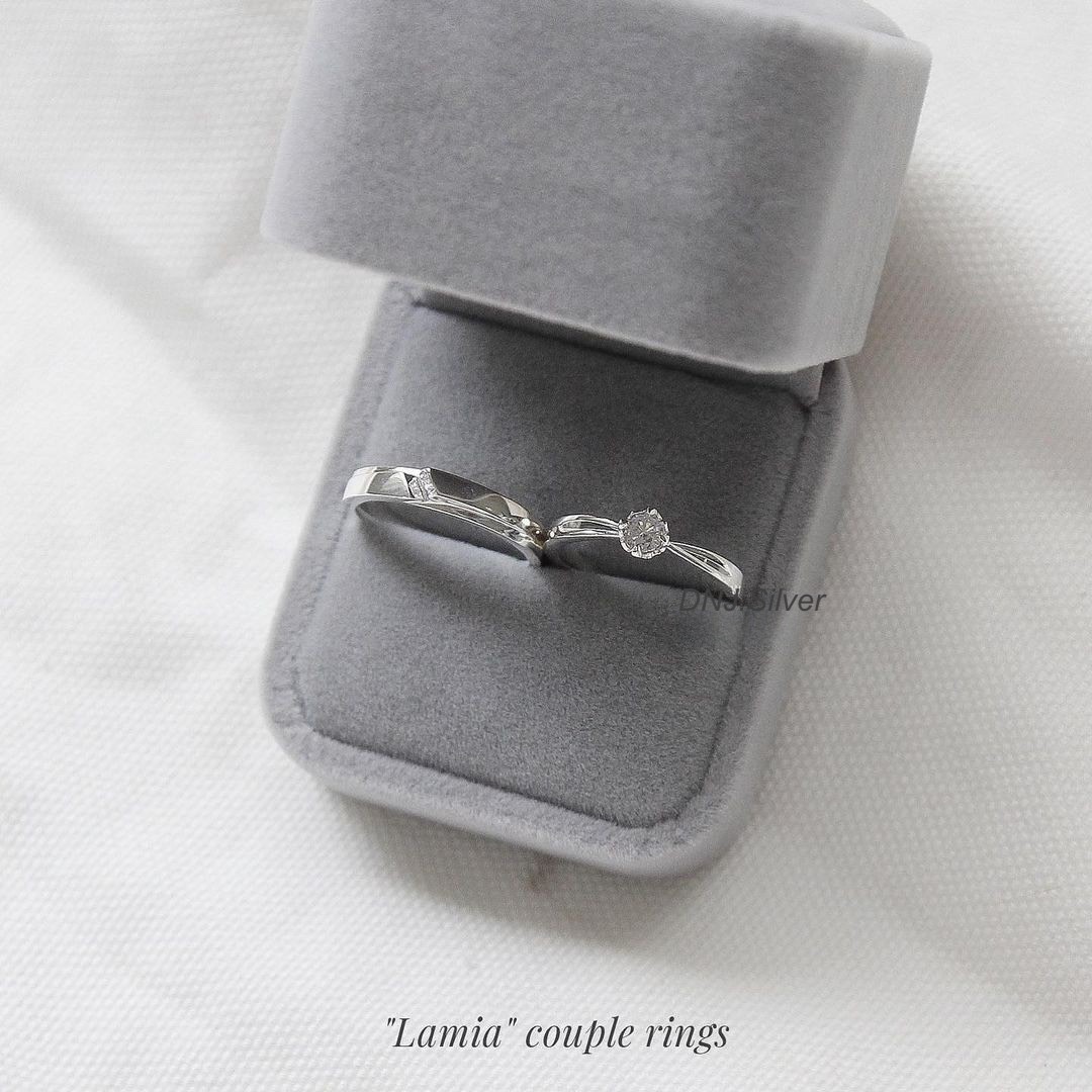 Trang sức Nhẫn Đôi (ND) Bạc 925 mã ND017 - DNJ Silver