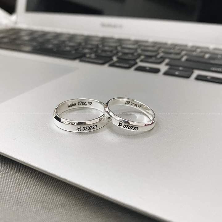 Trang sức Nhẫn Đôi (ND) Bạc 925 mã ND023 - DNJ Silver