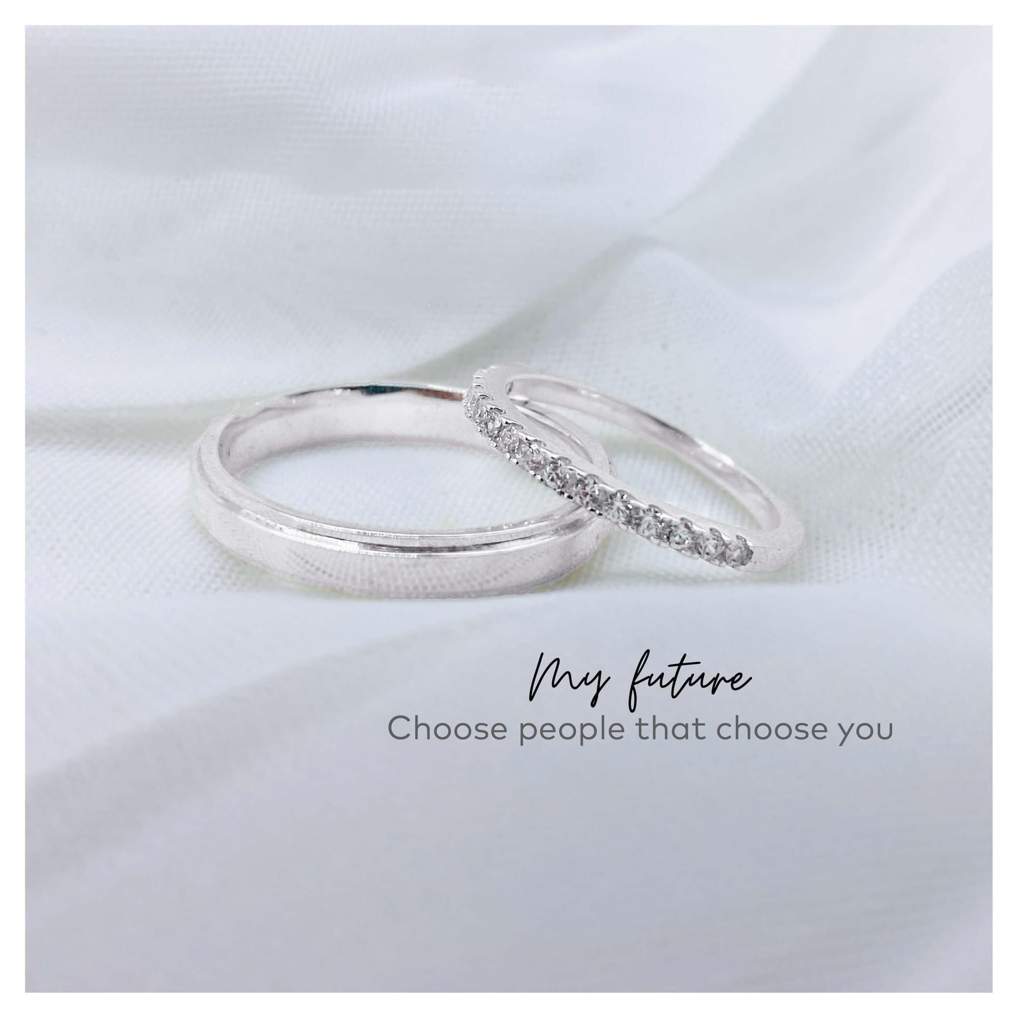 Trang sức Nhẫn Đôi (ND) Bạc 925 mã ND025 - DNJ Silver