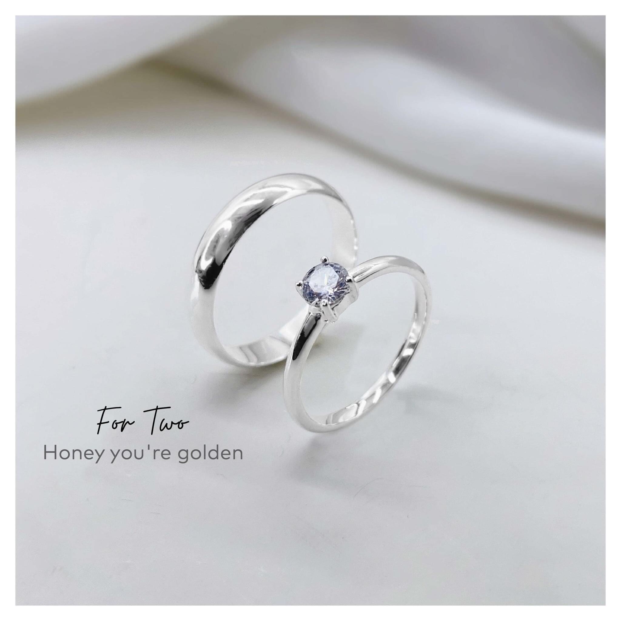 Trang sức Nhẫn Đôi (ND) Bạc 925 mã ND026 - DNJ Silver