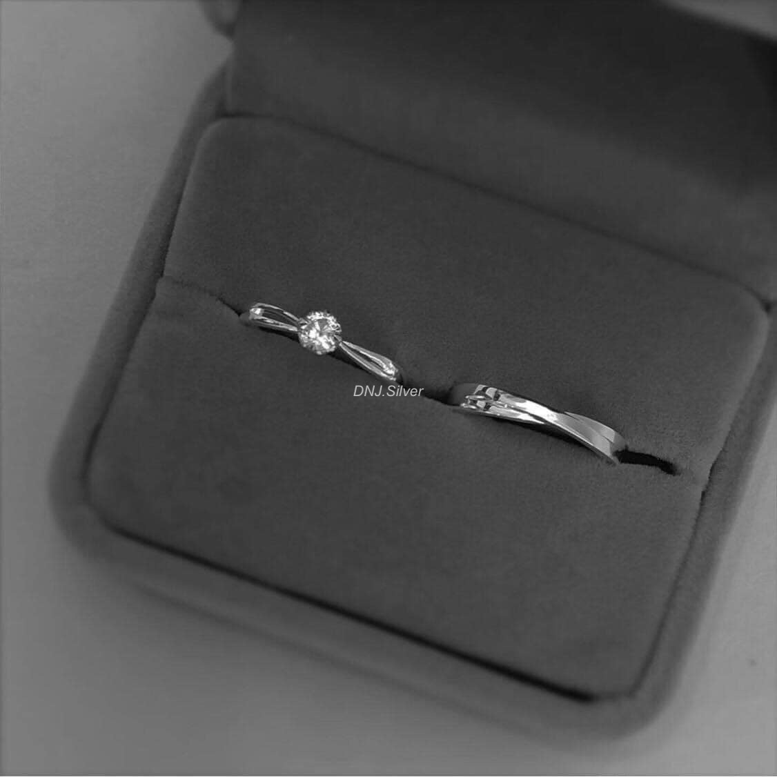 Trang sức Nhẫn Đôi (ND) Bạc 925 mã ND038 - DNJ Silver
