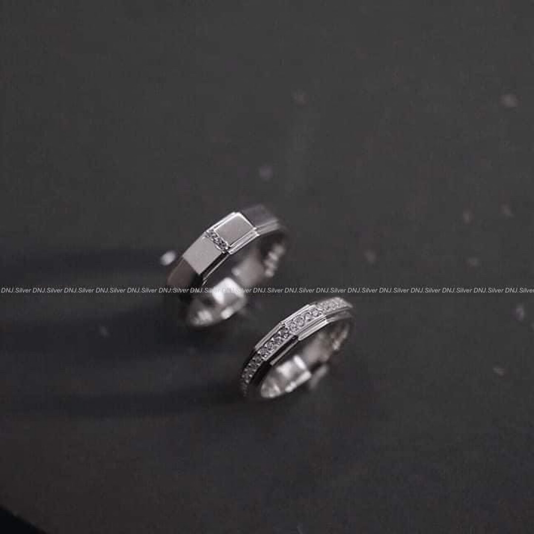 Trang sức Nhẫn Đôi (ND) Bạc 925 mã ND039 - DNJ Silver