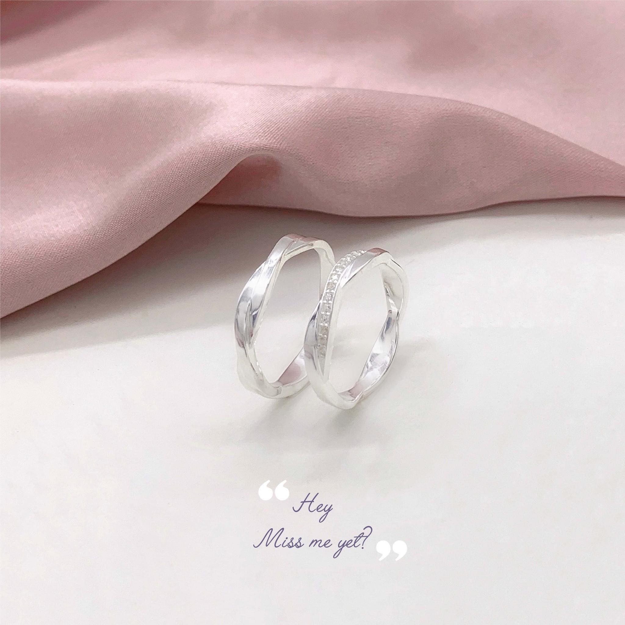 Trang sức Nhẫn Đôi (ND) Bạc 925 mã ND044 - DNJ Silver